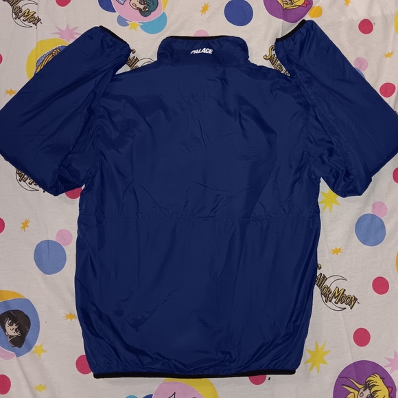 2016 Palace Reversible Windbreaker Fleece Jacket Navy Blue Tie Dye Skateboards - Picture 6 of 12